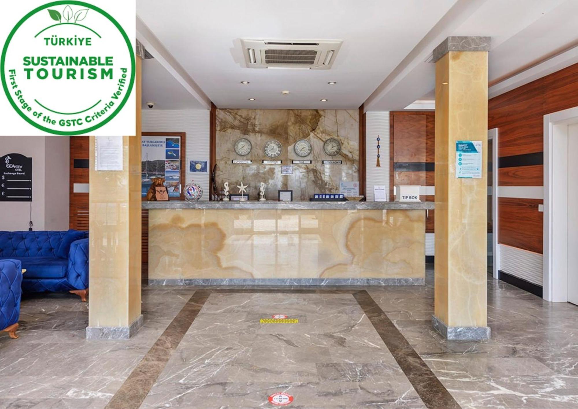 Sea View Hotel Kas Bagian luar foto